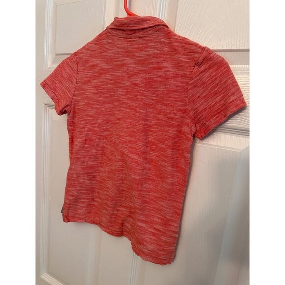 Old Navy Orange Coral Polo Shirt size S (6-7) - Picture 2 of 4